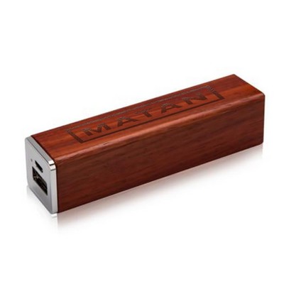 Bucktown Wooden Cylinder Power Bank-2000mAh