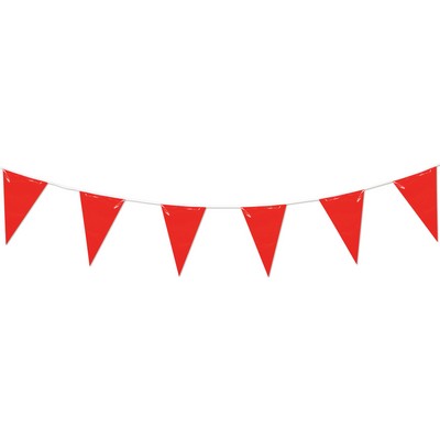 105' Red Pennant String