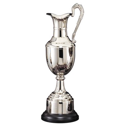 14" Nickel Plated High Polished Claret Jug Trophy Cup