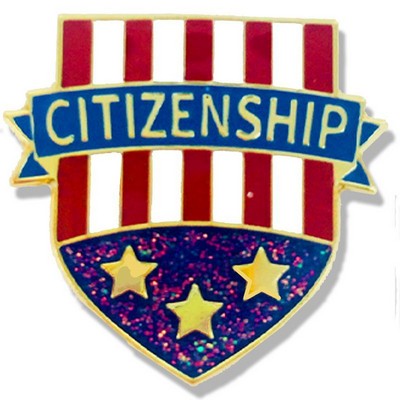 Citizenship Lapel Pin (1" x ¾")