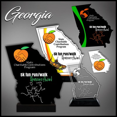 8" Georgia Black Budget Acrylic Award