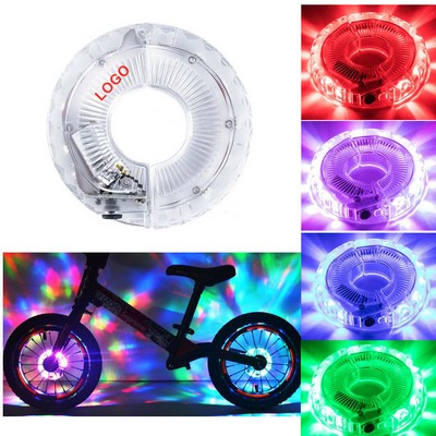 Hot sale 7 color LED USB Bike Wheel Hub Lights