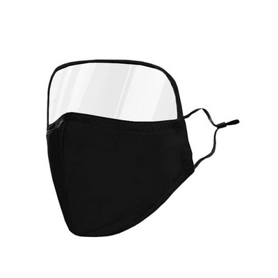 Cloth Mask with Detachable Eye Shield