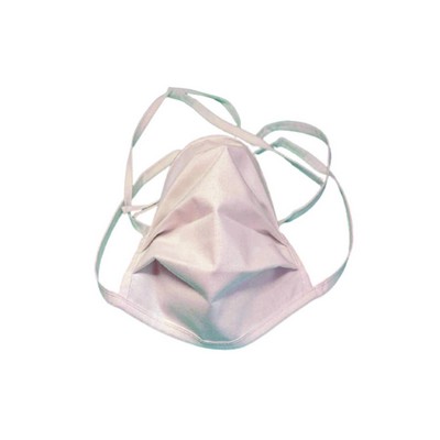 2-Ply Tie-Back Reusable Pleated Polyester Face Mask