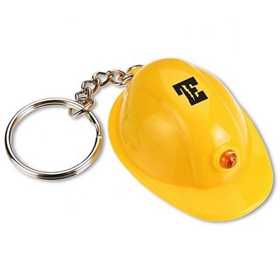 Hard Hat Helmet LED Keychain