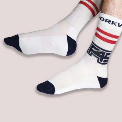 Athletic Combed Cotton Socks - Crew - China