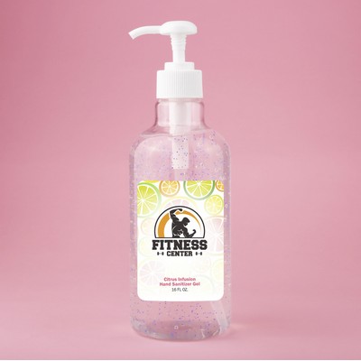 16oz Hand Sanitizer Gel With Moisturizing Beads