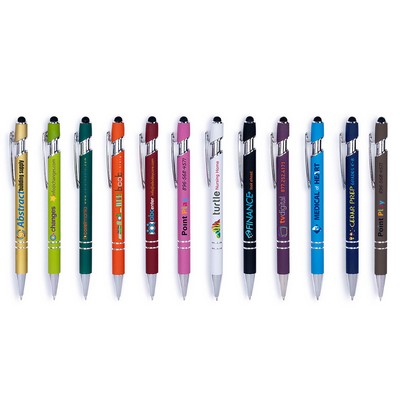 The Alexandria Full Color Satin-Touch Stylus Pen