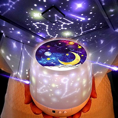 Luckkid Multifunctional Night Light Star Projector Lamp for Decorating Birthdays, Christmas