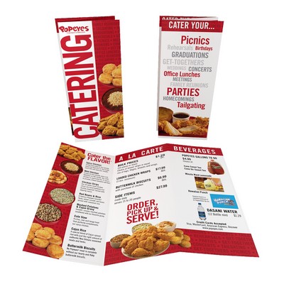 4.25" x 11" - Folded Brochures - Full Color - 100# Gloss Text With Aqueous