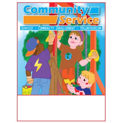 Community Service Imprintable Coloring and Activity Book