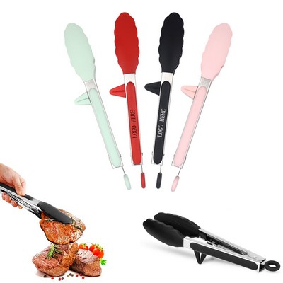 Stainless Steel Cooking Tongs with Silicone Stands