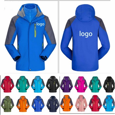 Waterproof Fleece Coat 3 in 1 Winter Ski Jackets