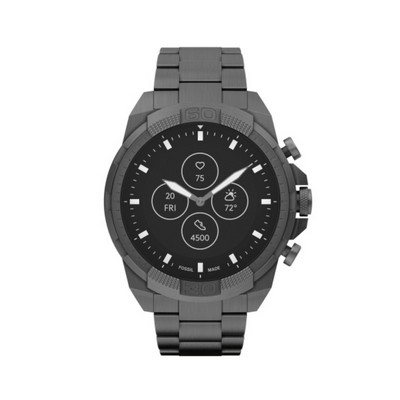 Fossil Smartwatch HR 44mm Bronson Smoke Stainless Steel