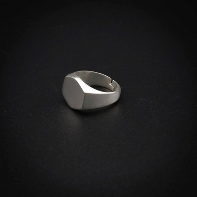 Sterling Hex Ring