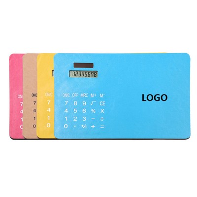 2 In 1 8-Digit Mouse Pad Solar Power Calculator