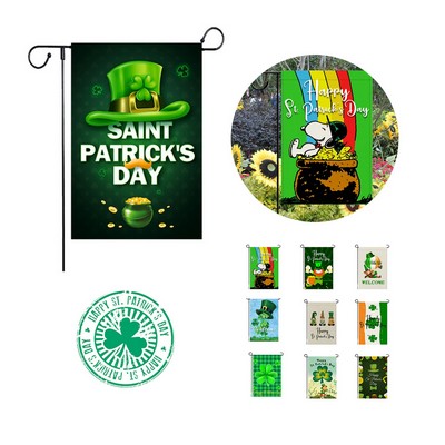 St. Patrick's Day Courtyard Decoration Double-sided Flag