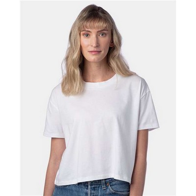 Alternative® Women's Cotton Jersey Go-To Headliner Crop Tee