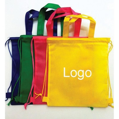 Non Woven Drawstring Backpack With Handle