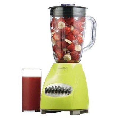 Green 12-Speed Blender w/Plastic Jar