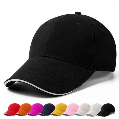 6-Panel Cotton Twill Sandwich Cap