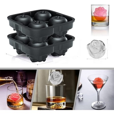 Super Flexible High Grade Silicone 3D Rose Ice Mold Tray