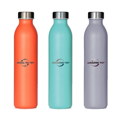 Portable Sport Stainless Steel Water Bottle 20oz.