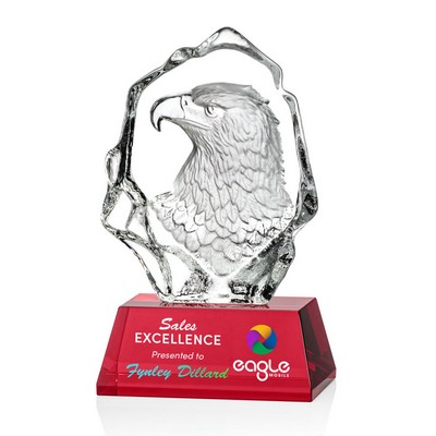 VividPrint™ Award - Ottavia Eagle Head/Red 7¾"