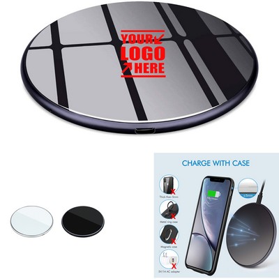 Round Ultra-thin Aluminum Alloy Wireless Charger