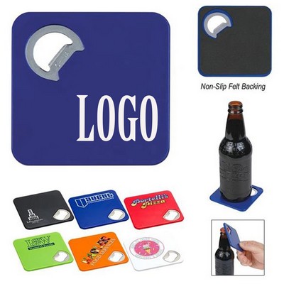 2 in 1 Coaster With Bottle Opener