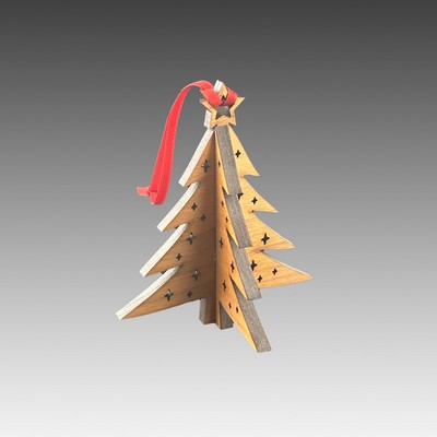 3.5" Customizable 3D Tree Ornaments