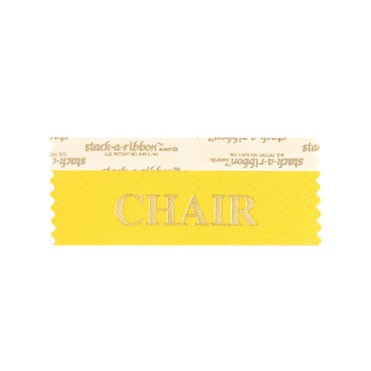 Chair Stk A Rbn Gold Ribbon Gold Imprint