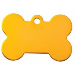 Gold Bone Pet ID Tag