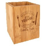 Bamboo Utensil Holder (5"x6")