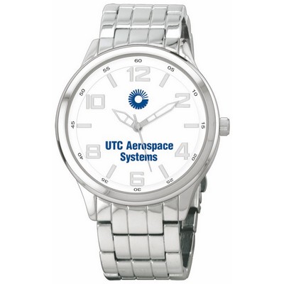 Unisex Dress Watch with White Dial