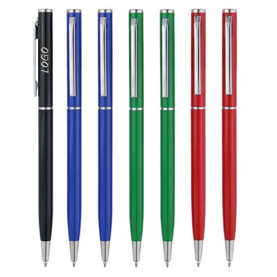 Metal Slim Twist Ballpoint Pen