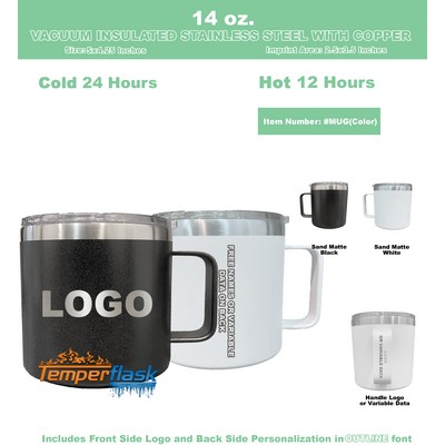 14 Oz. Insulated Stainless Steel Camper Mug