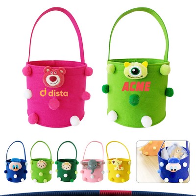 Cartoon Felt Bucket