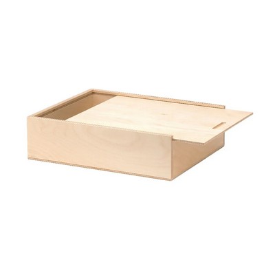 11.25" x 13.75" - Premium Wood Slide Top Box