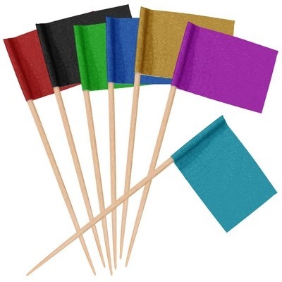 Fruit Salad Bamboo Toothpick Flags