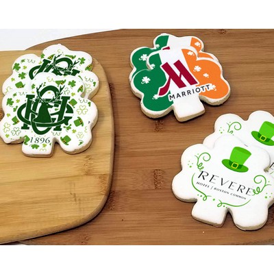 4" Shamrock Logo Sugar Cookie