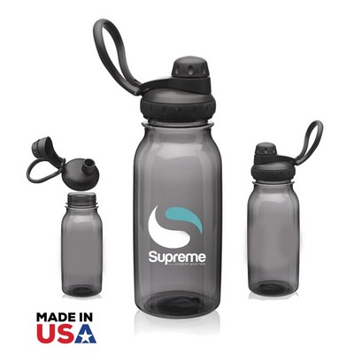 33 Oz. Plastic Sports Water Bottle w/Spout Lid