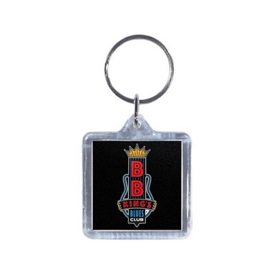 Full Color Square Acrylic Keytag (1 1/2")