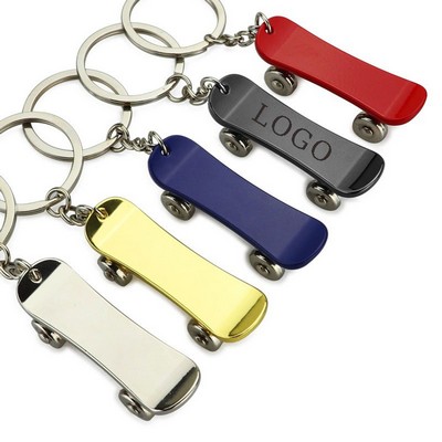 Scooter Shaped Keychain