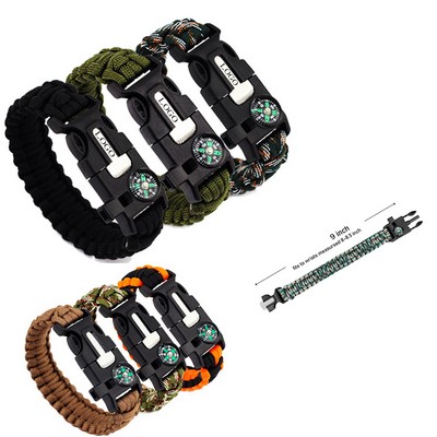 5 in 1 Survival Bracelets Paracord Wristband