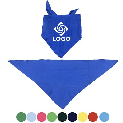 Large Pet Triangle Solid Bandanna Small/Medium