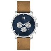 MVMT Chrono Men's Stainless Steel Watch w/Brown Leather Strap