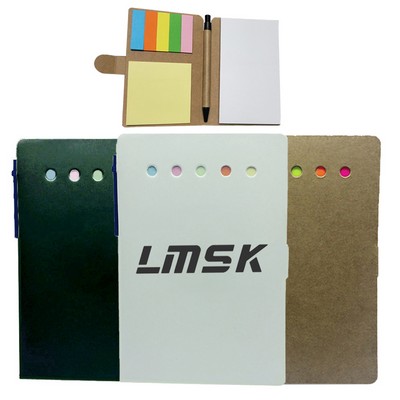 Memo Sticky Notes Notebook W/ Pen