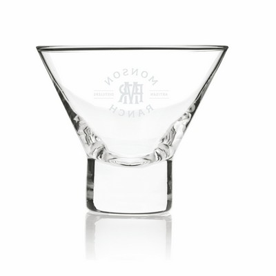 Raye Heavy Base Crystal Stemless Martini Glasses by Viski®