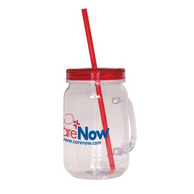 Country Mason Jar 30 oz. Sipper